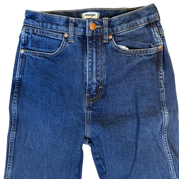 Wrangler Straight Blue Jeans Timeless Style - Picture 9 of 10